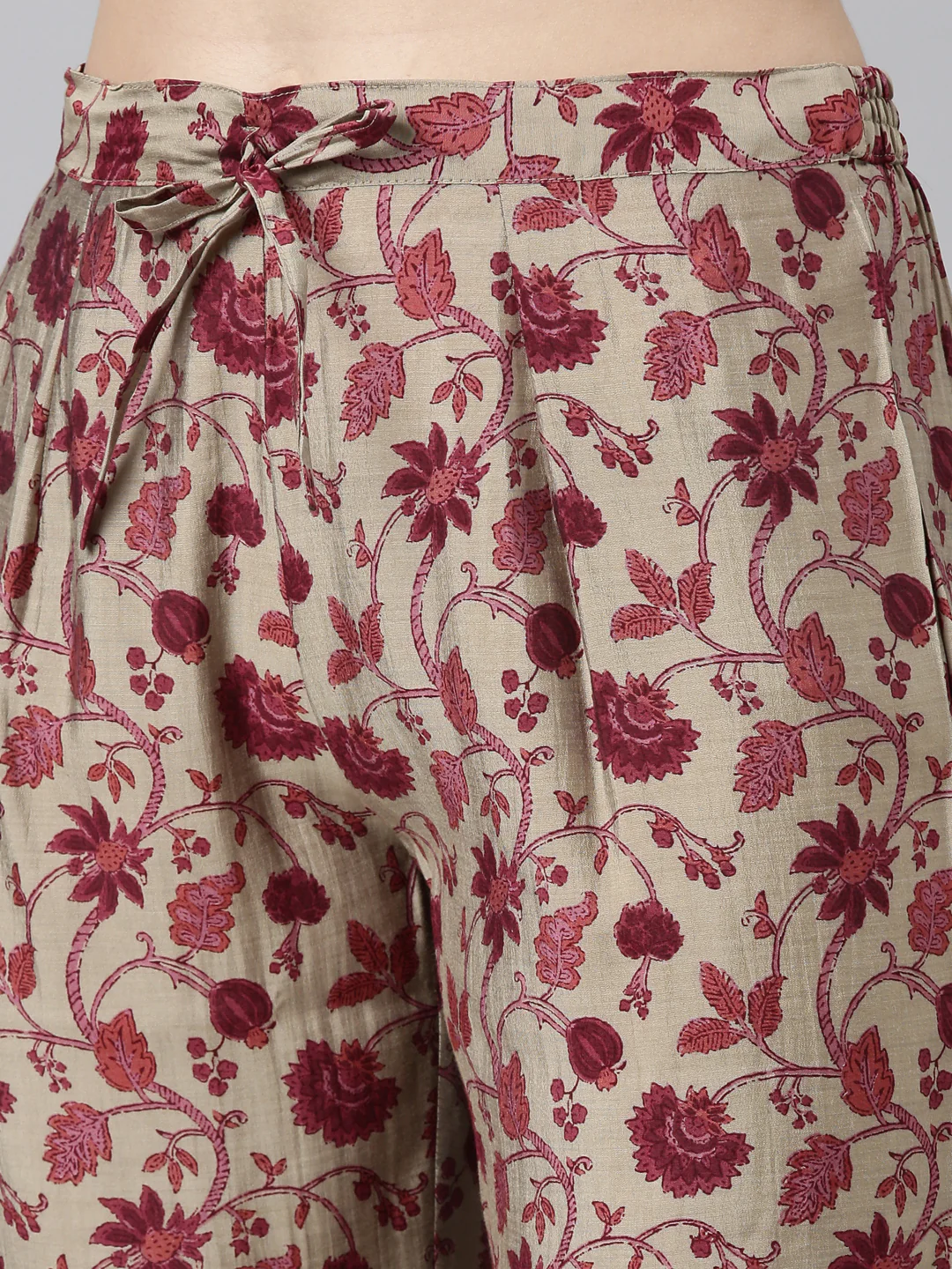 Neerus Purple Regular Straight Printed Kurta And Trousers With Dupatta - Image 6