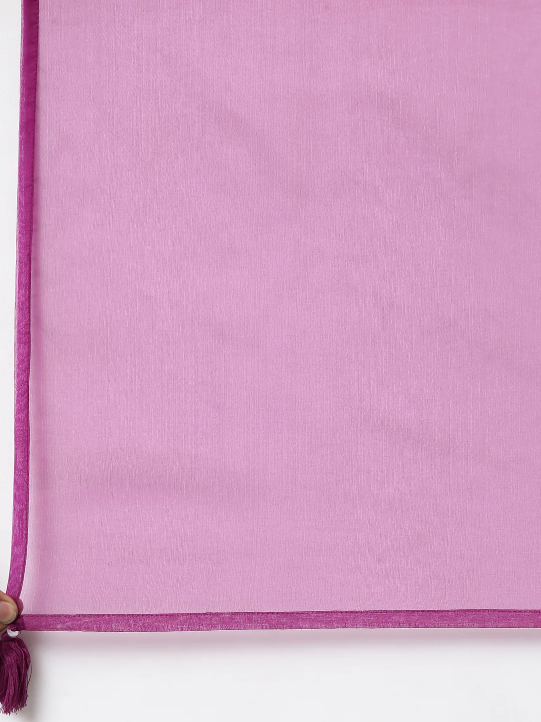 Neerus Purple Regular Straight Solid Kurta And Trousers With Dupatta - Image 7