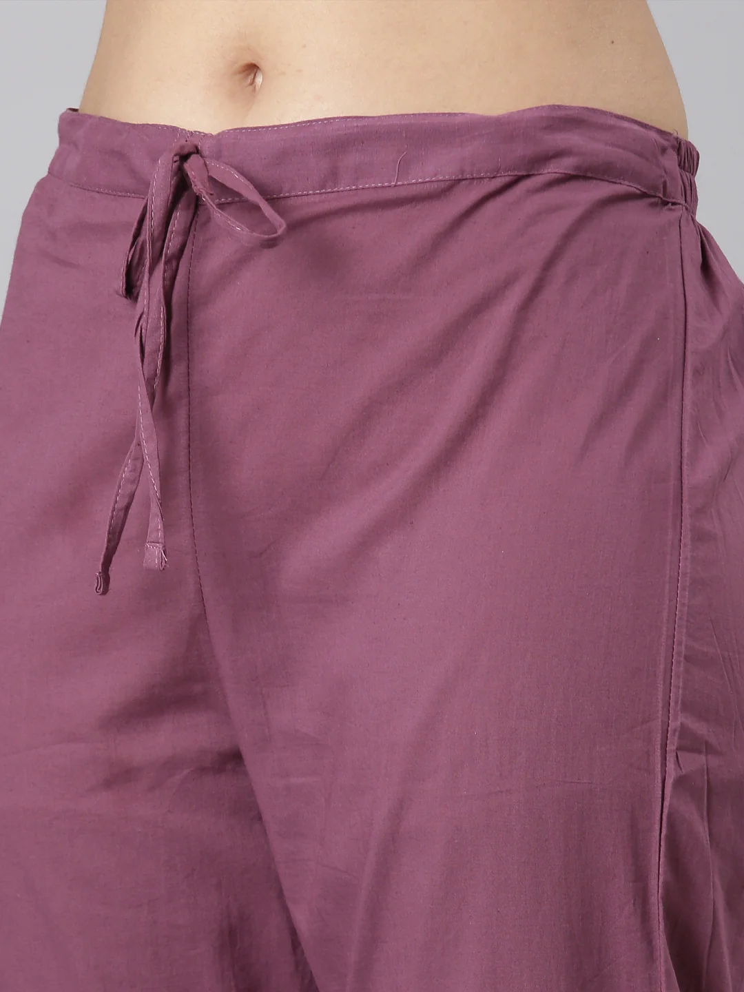 Neerus Purple Straight Casual Floral Kurta and Trouser with Dupatta - Image 7