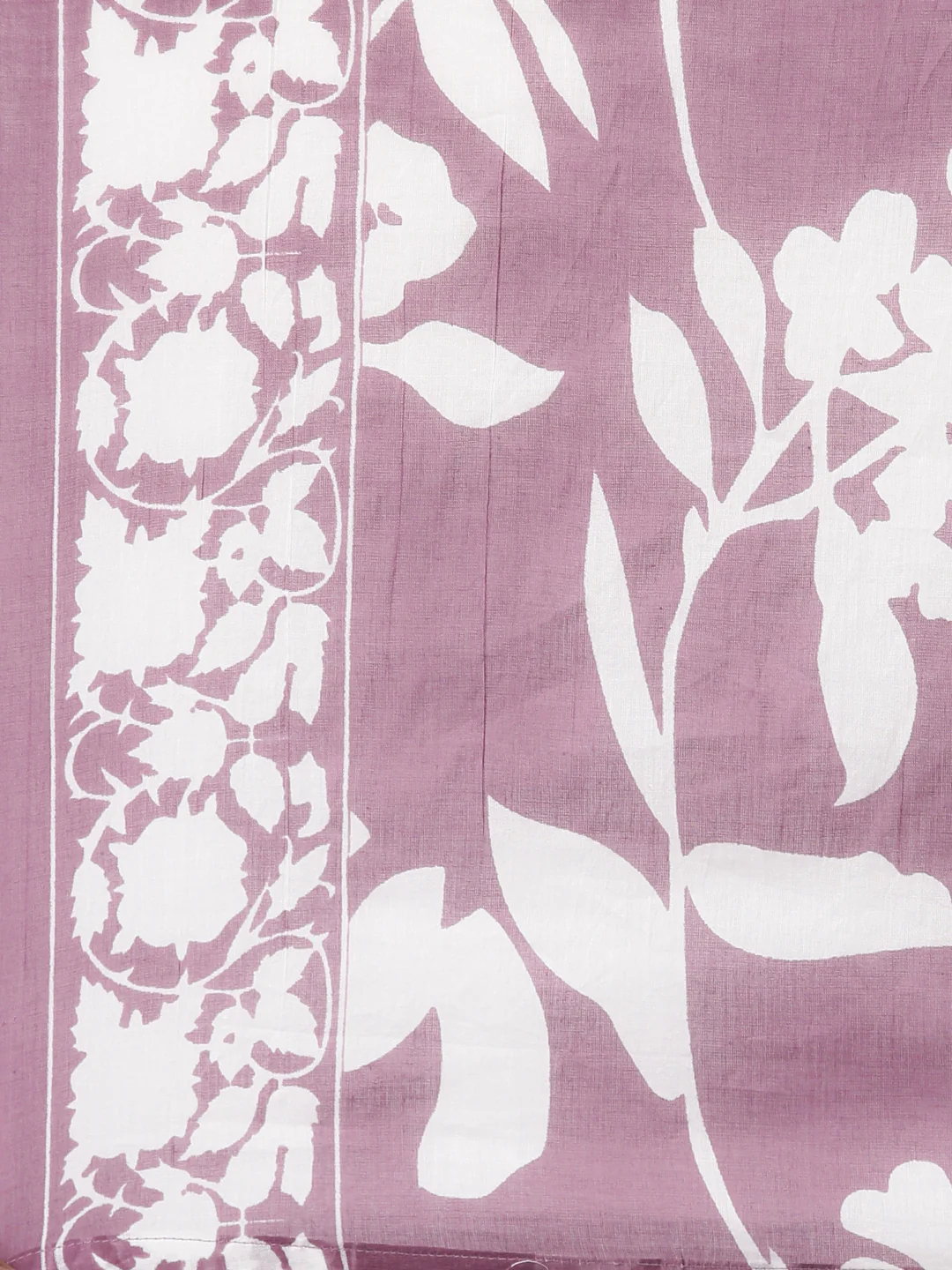 Neerus Purple Straight Casual Floral Kurta and Trouser with Dupatta - Image 8