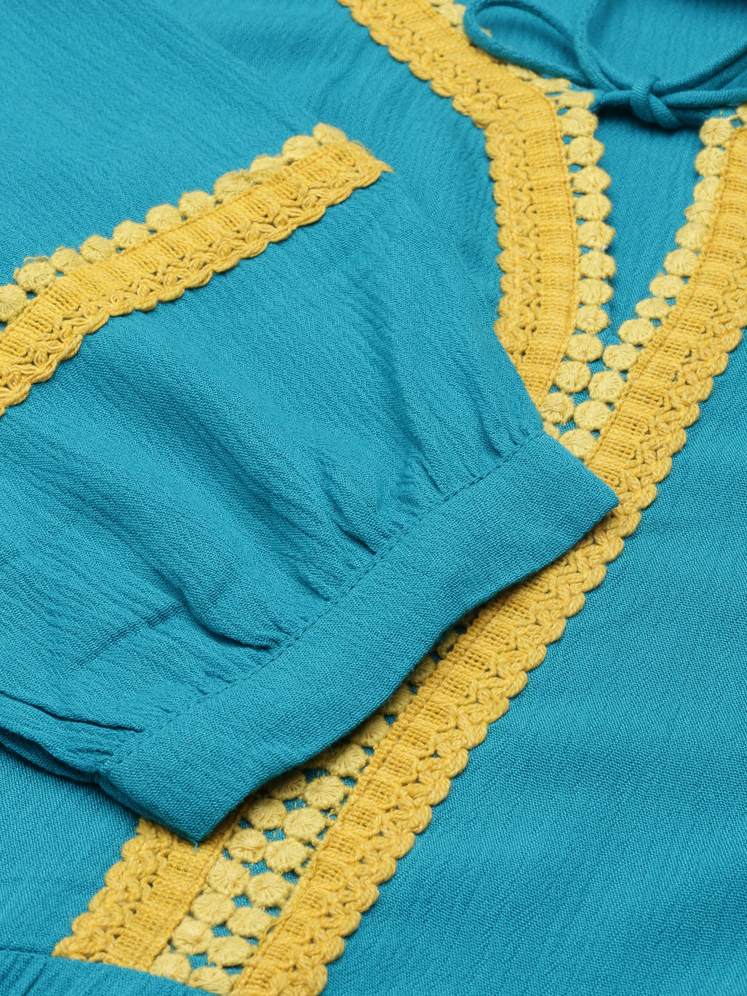 Neerus Rama Anarkali Straight Cotton Silk Kurta - Image 5