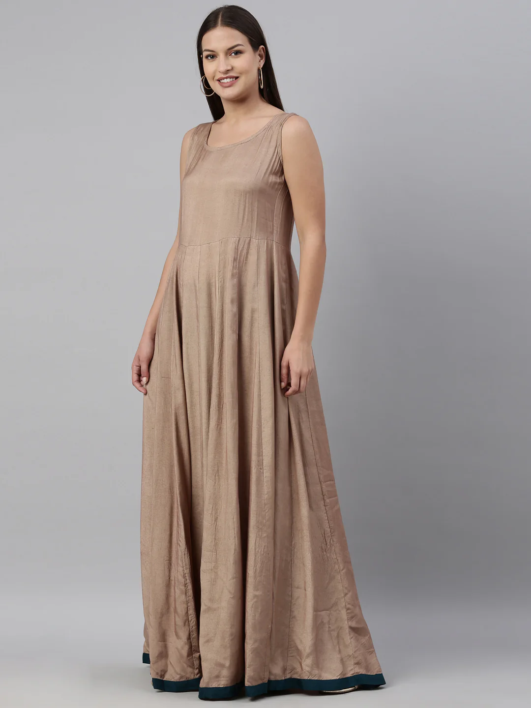 Neerus Rama Color Georgette Fabric Kurta - Image 4