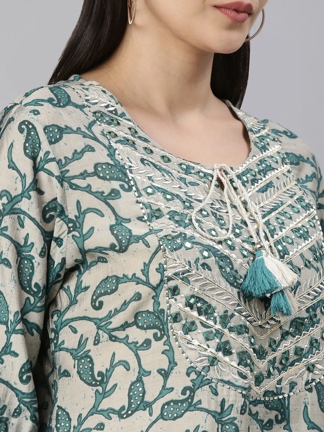 Neerus Rama Color Model Fabric Kurta - Image 7