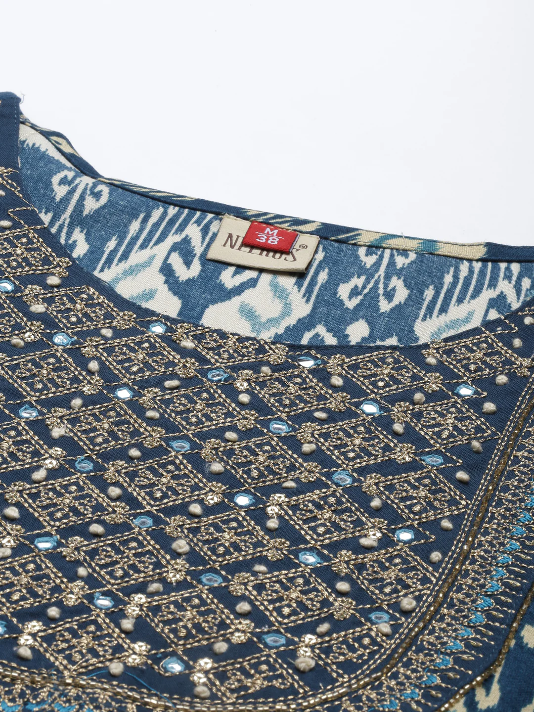 Neerus Rama Color Rayon Fabric Kurta - Image 2