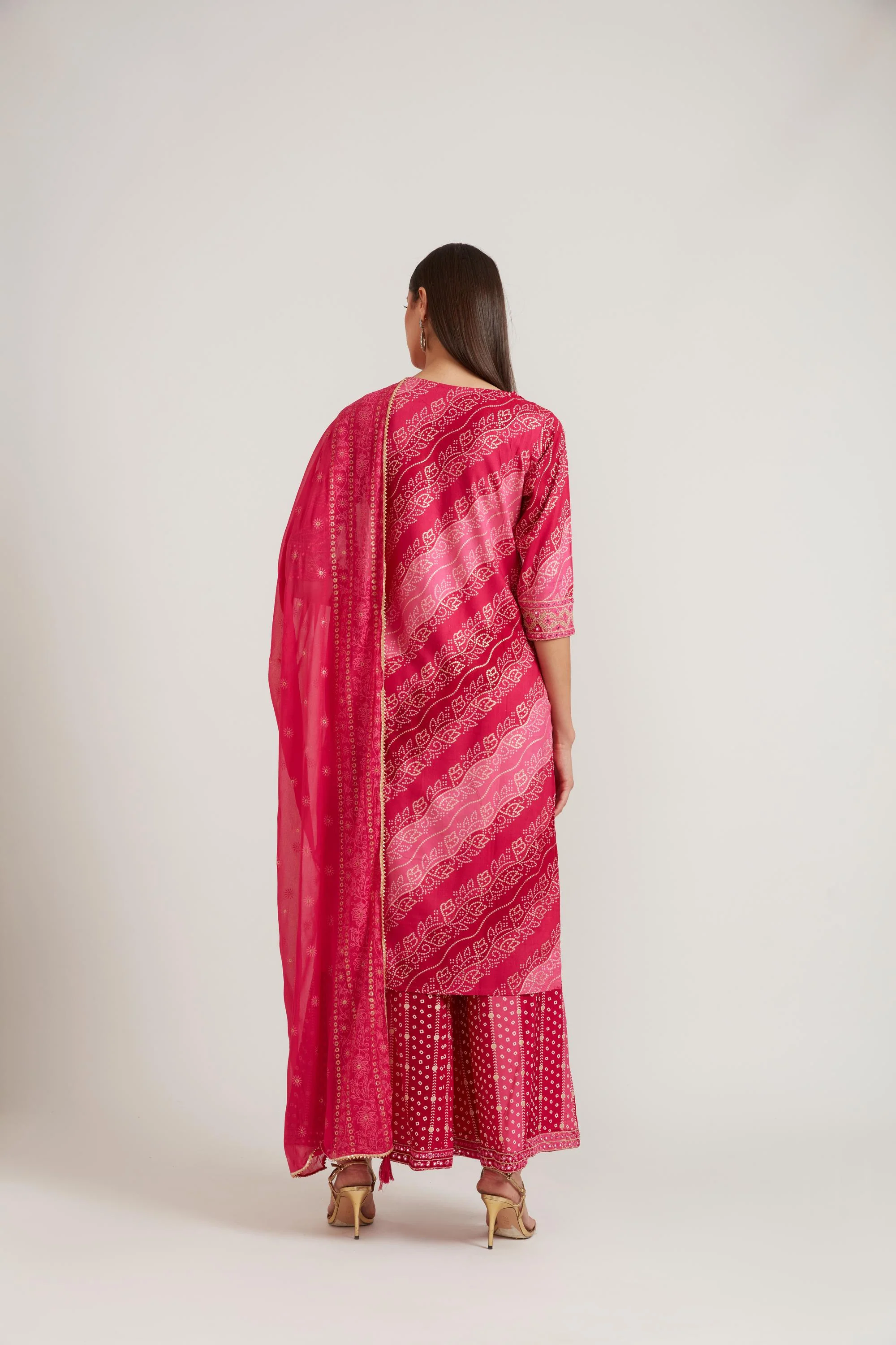 Neerus Rani Color Cotton Fabric Suit Set - Image 4