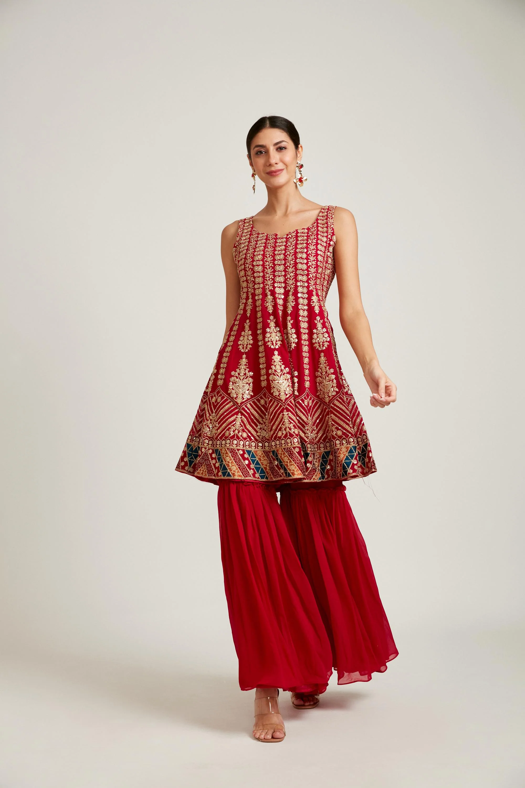 Neerus Rani Color Georgette Fabric Salwar Kameez - Image 2