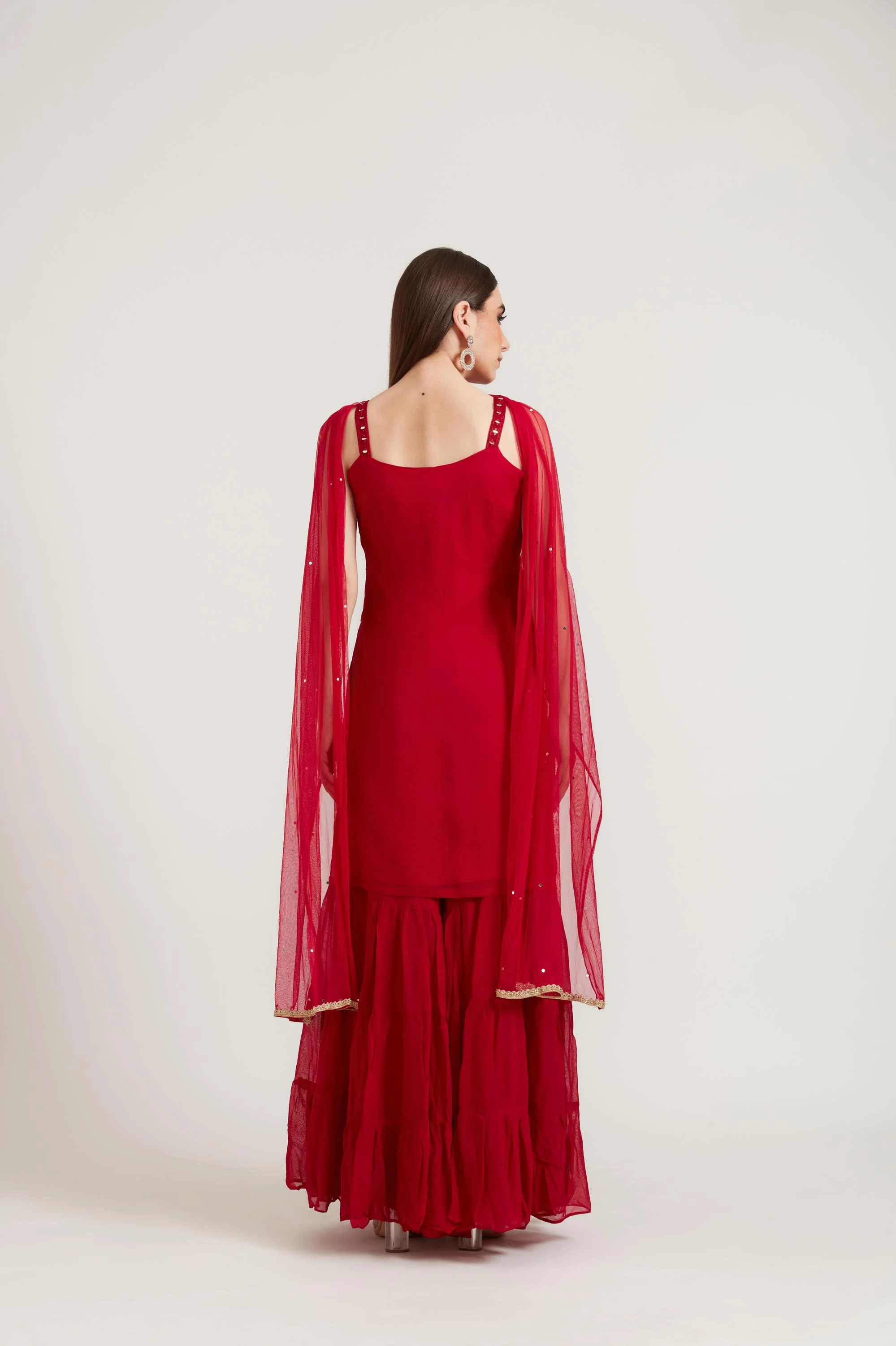 Neerus Rani Color Georgette Fabric Suit Set - Image 4