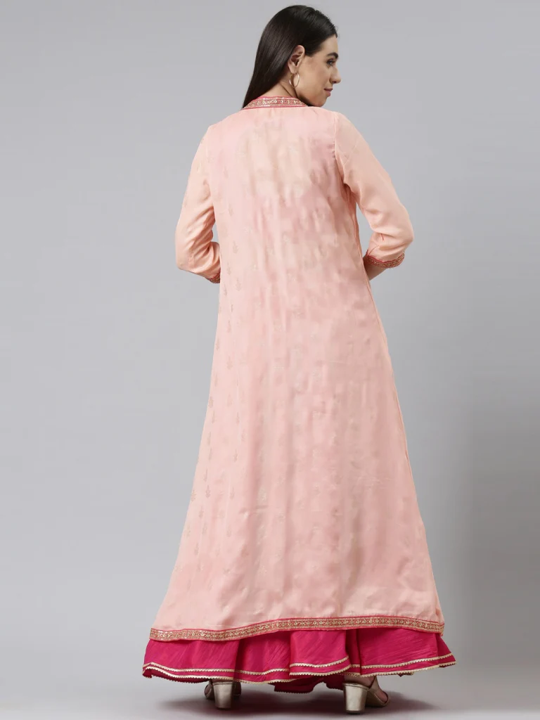 Neerus Rani Color Silk Fabric Fusion Set - Image 3