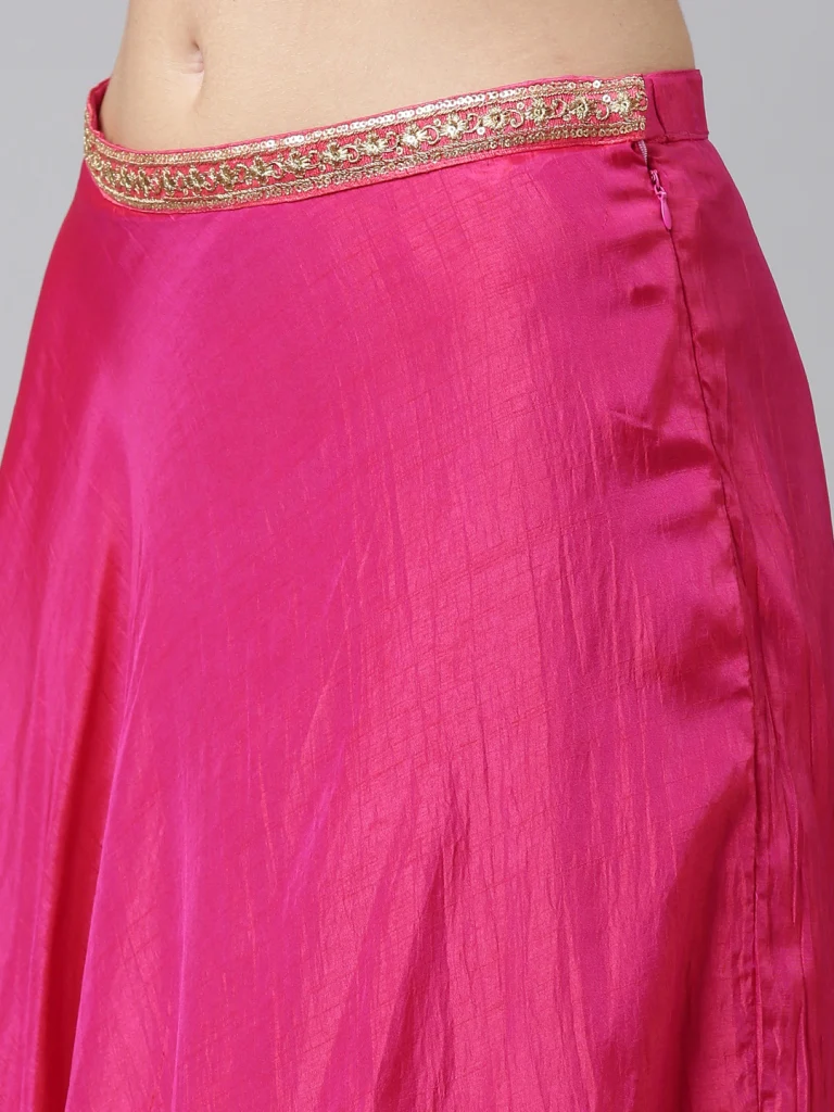 Neerus Rani Color Silk Fabric Fusion Set - Image 6