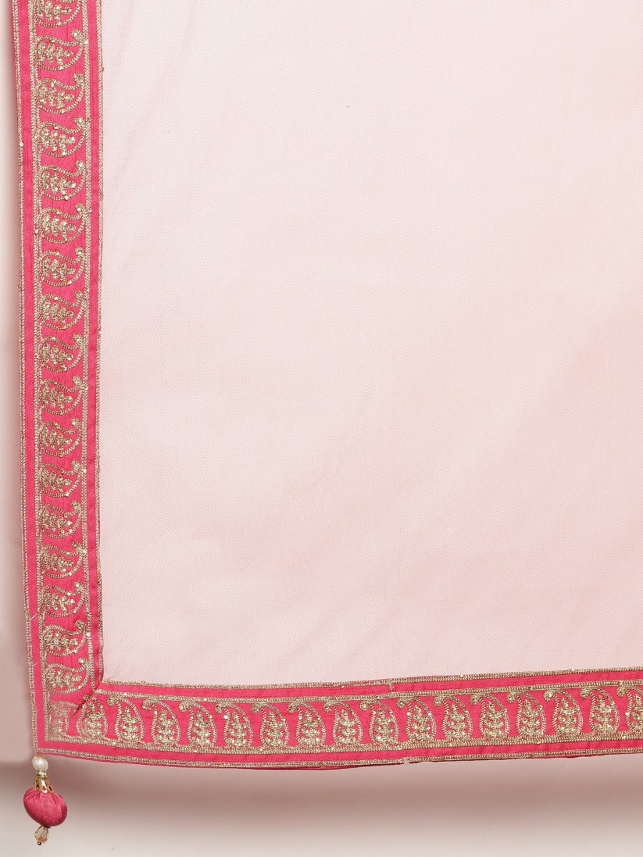 Neerus Rani Color Silk Fabric Ghagra Set - Image 7