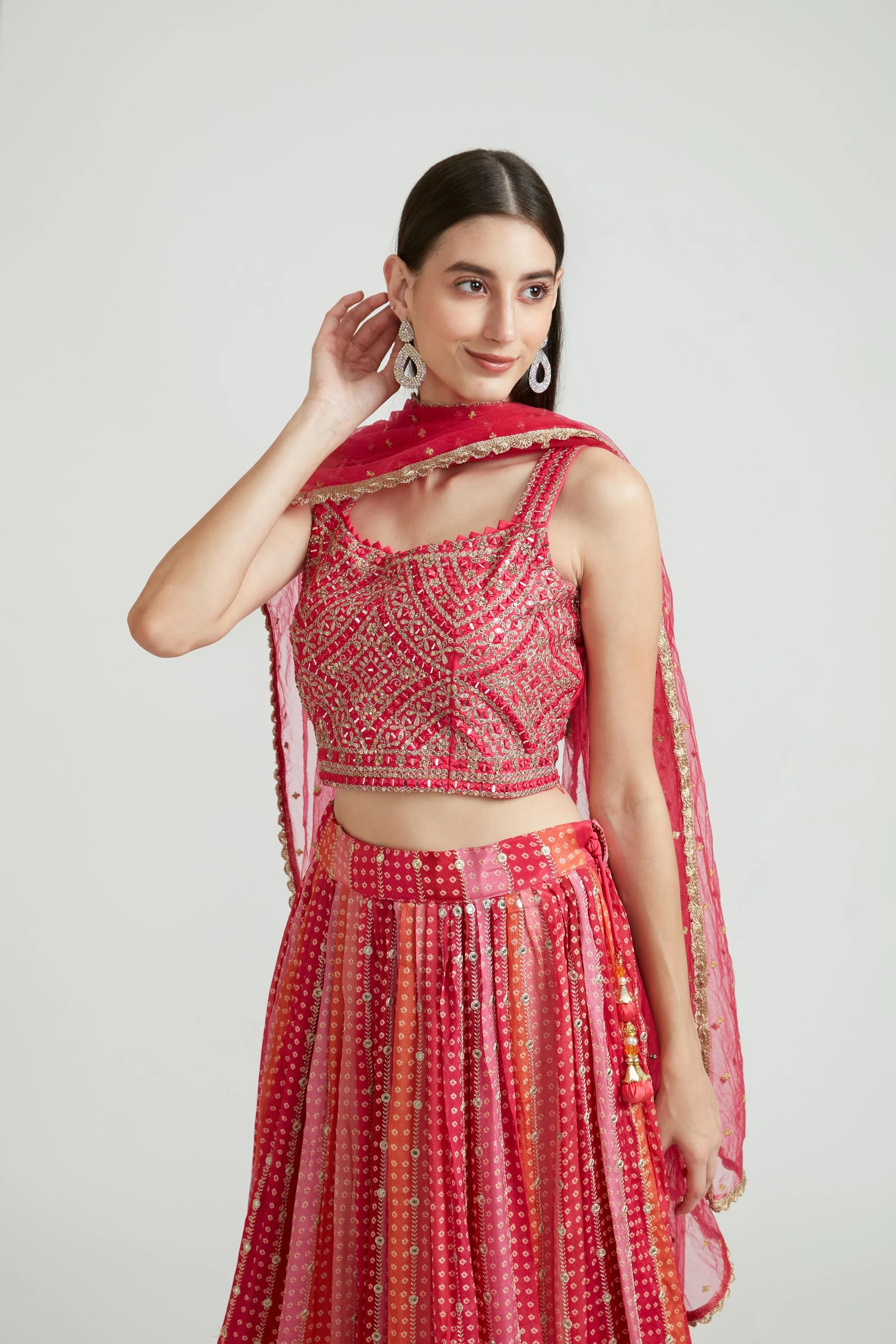 Neerus Rani Color Silk Fabric Lehenga Choli - Image 2