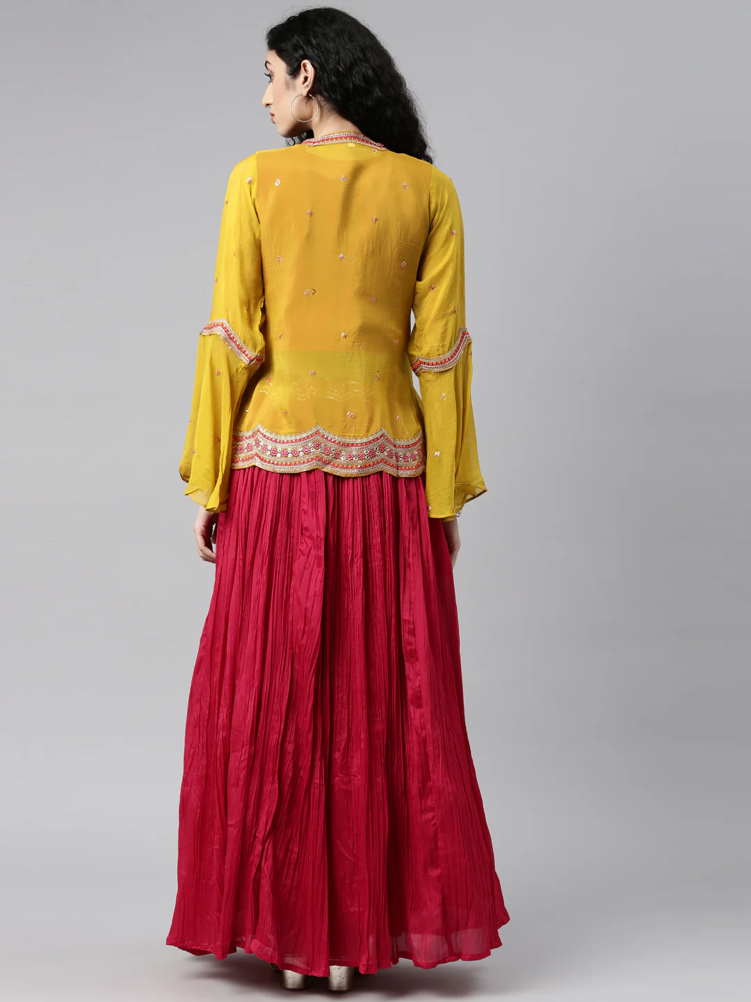 Neerus Rani Color Silk Fabric Lehenga Set - Image 18
