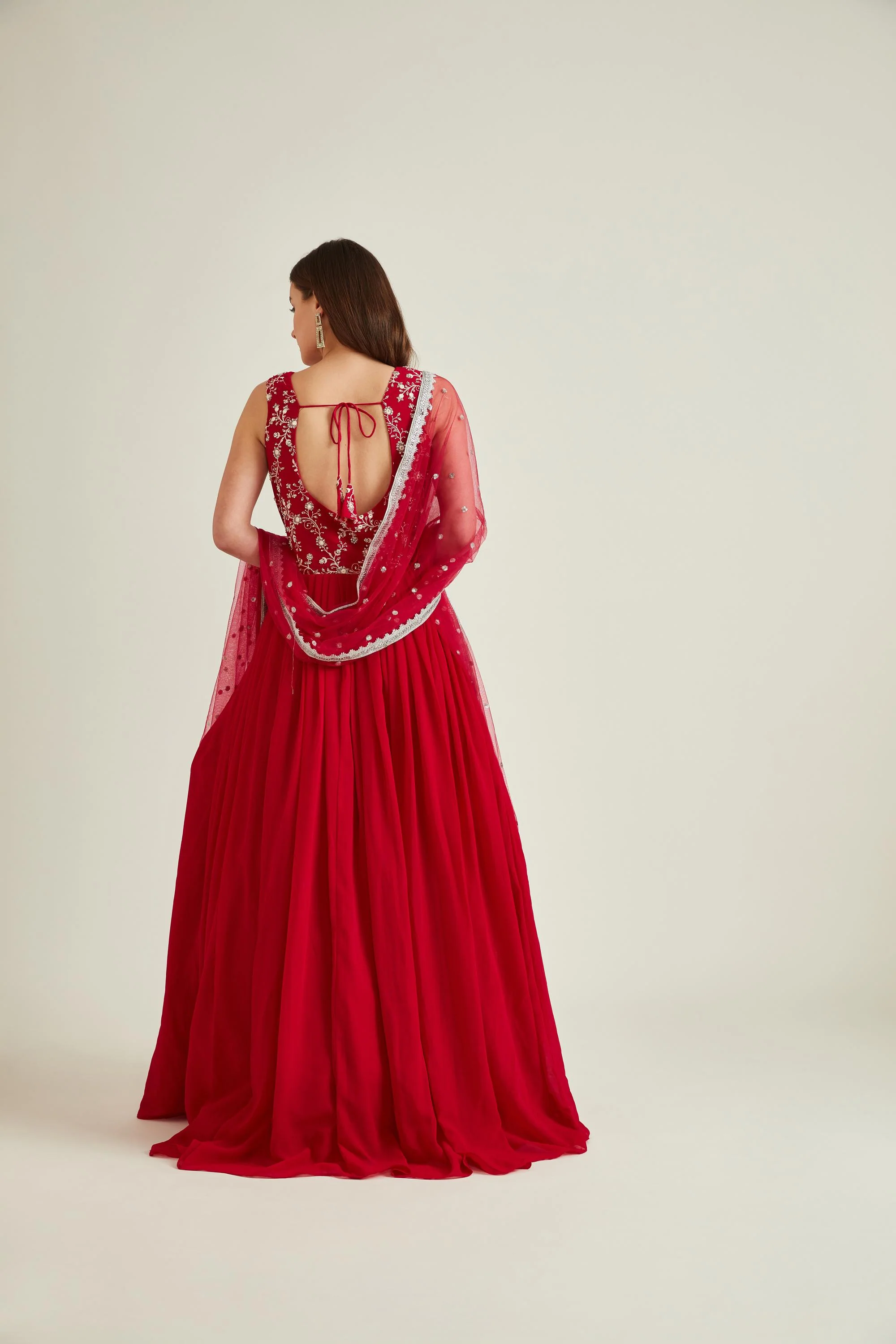 Neerus Rani Colour Georgette Fabric Gown - Image 2