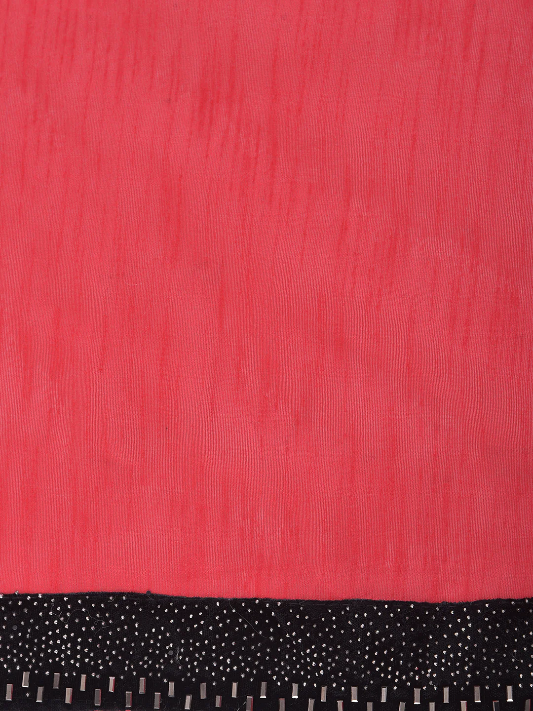 Neerus Red & Black Embellished Saree With Blouse - Image 3