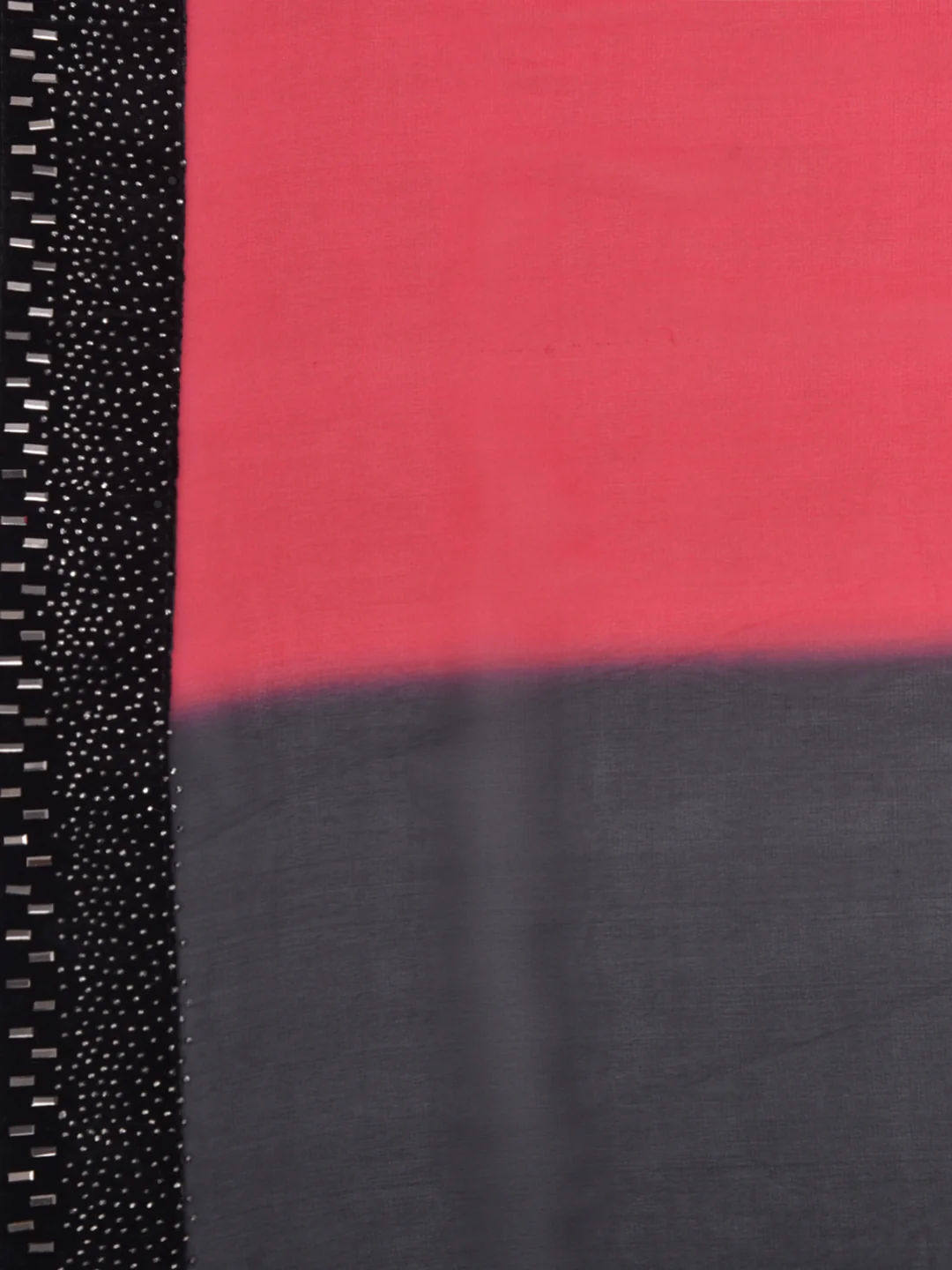 Neerus Red & Black Embellished Saree With Blouse - Image 4
