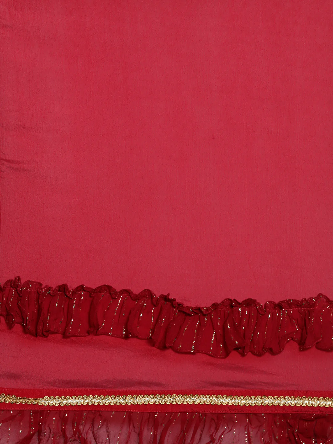 Neerus Red Color Georgette Fabric Suit-Plazzo - Image 2