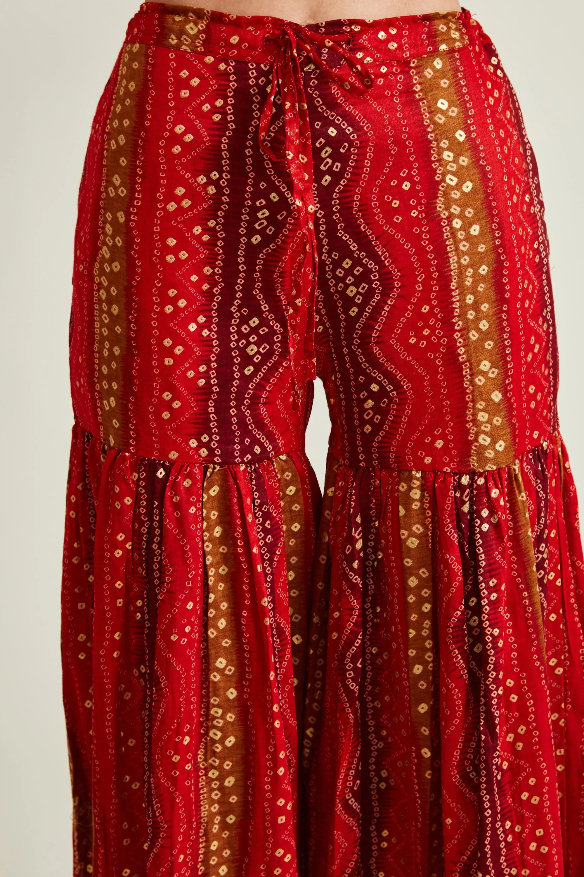 Neerus Red Colour Cotton Fabric Suit - Image 6