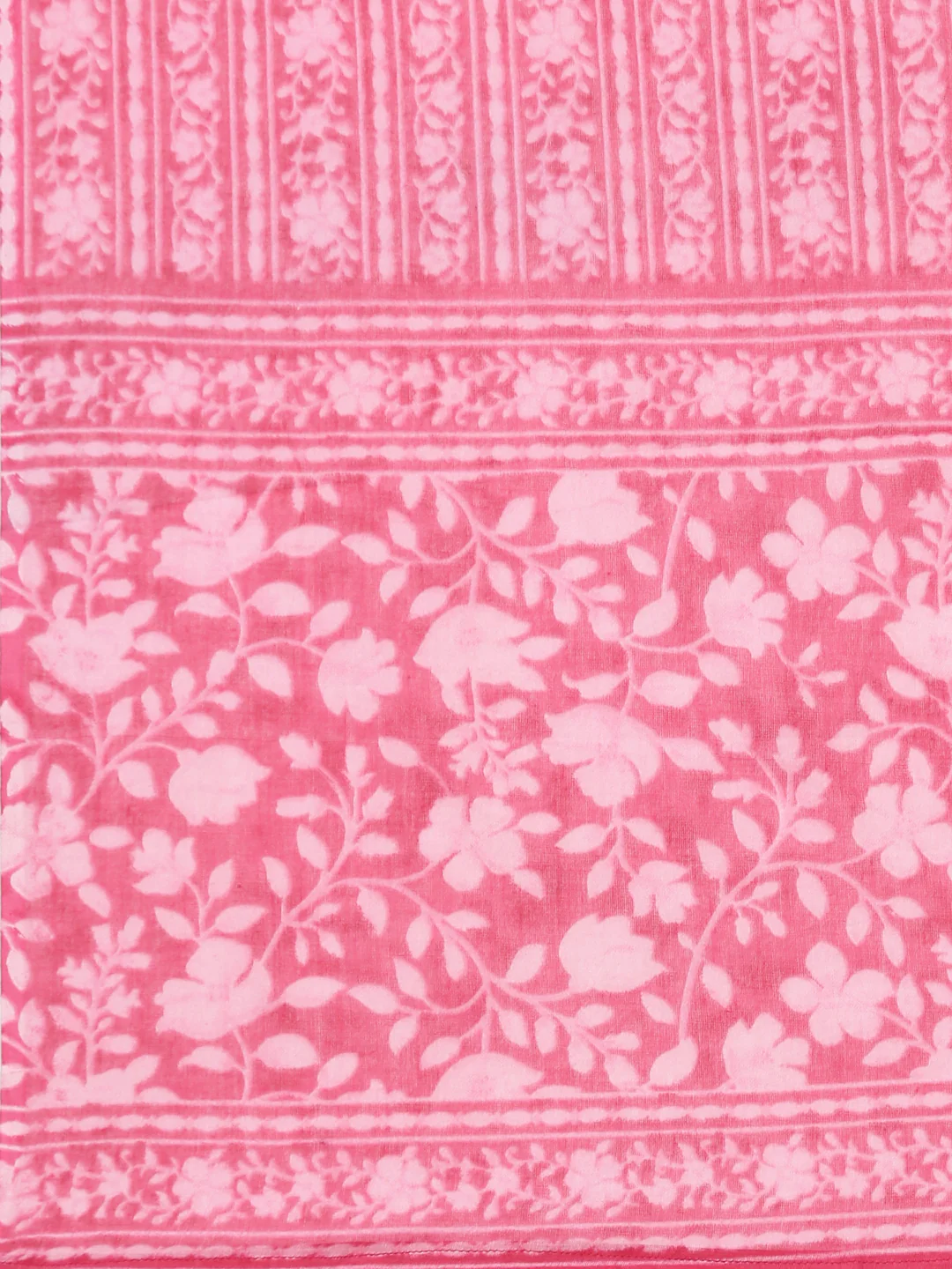 Neerus Red Panelled Straight Printed Kurta and Trousers With Dupatta - Image 7