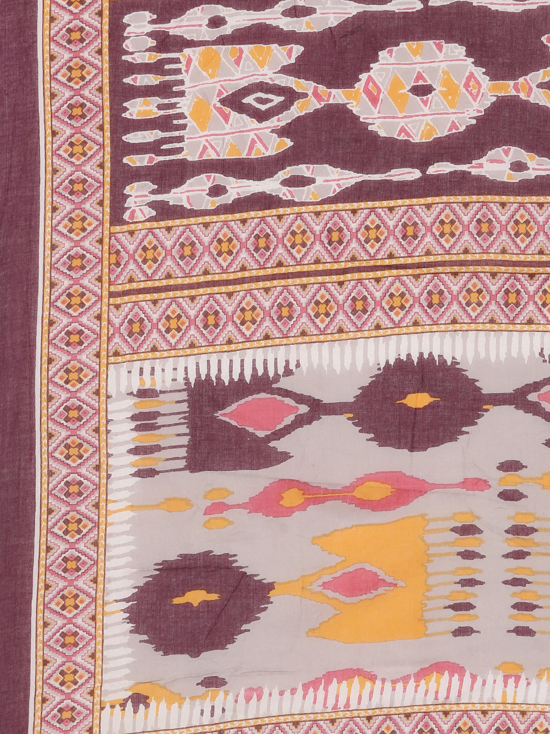 Neerus Red Printed Straight Kurta and Trousers With Dupatta - Image 7