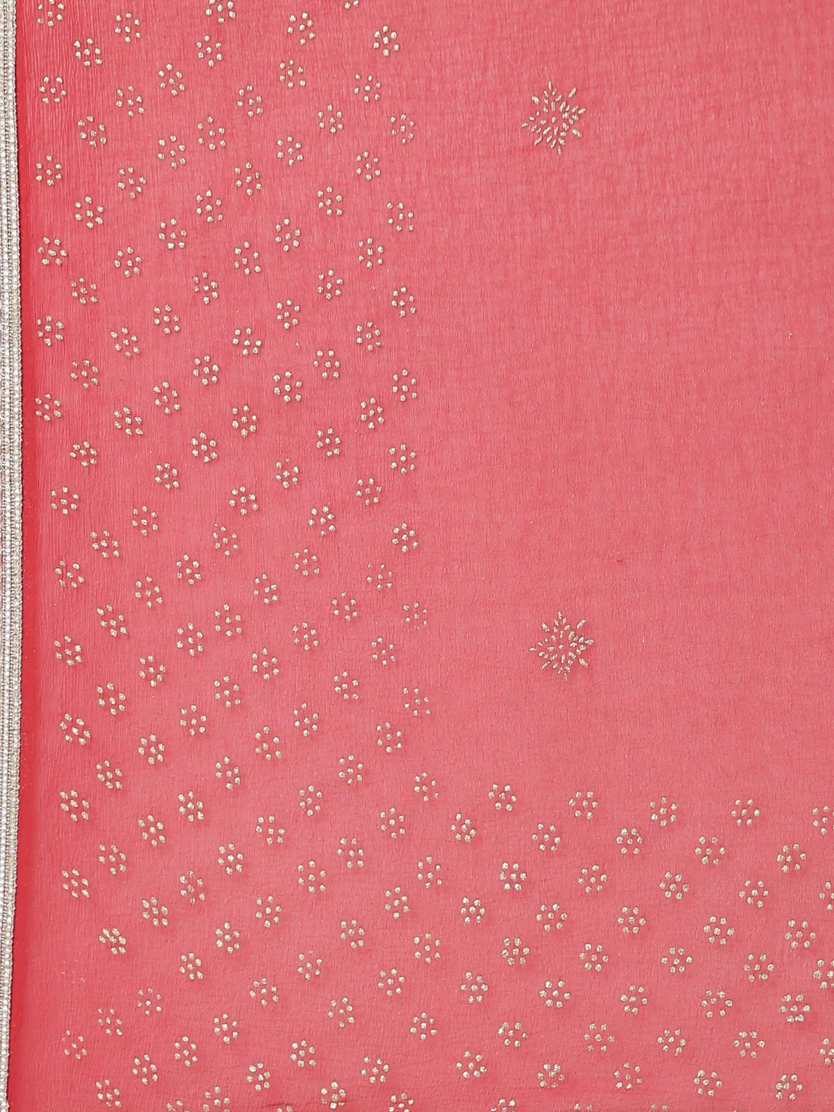Neerus Red Regular Calf Length Printed Kurta Printed Trousers With Dupatta - Image 6