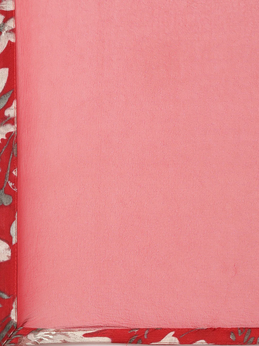 Neerus Red Regular Straight Floral Kurta And Trousers With Dupatta - Image 7