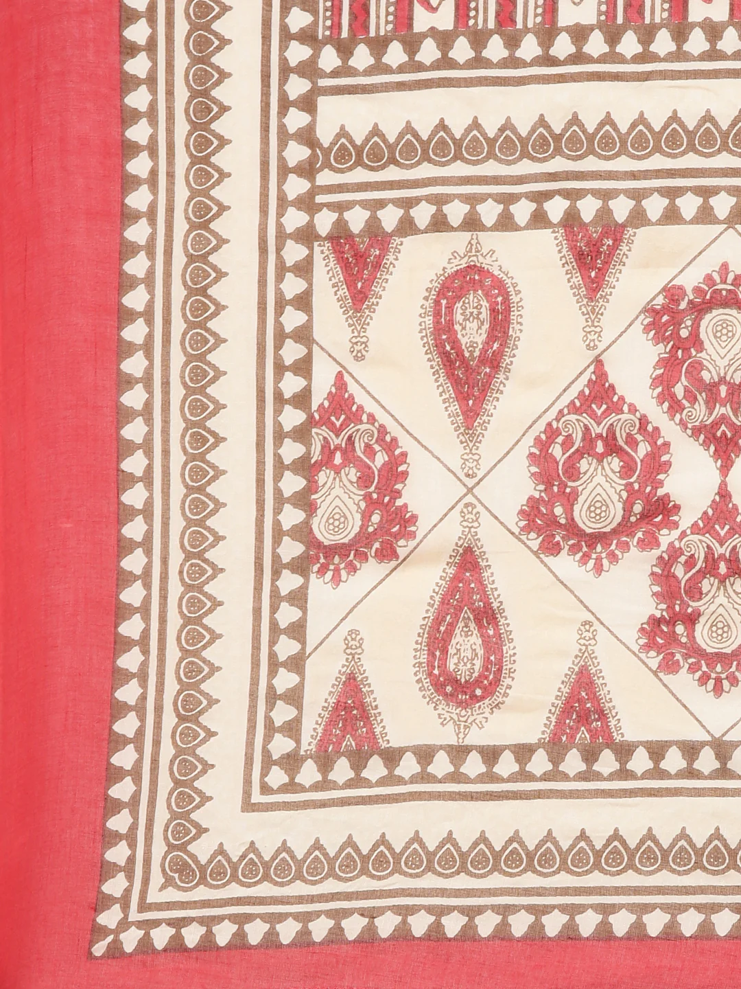 Neerus Red Regular Straight Printed Kurta And Salwar With Dupatta - Image 7