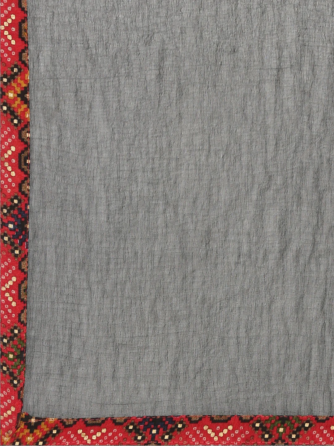 Neerus Red Regular Straight Printed Kurta And Trousers With Dupatta - Image 7