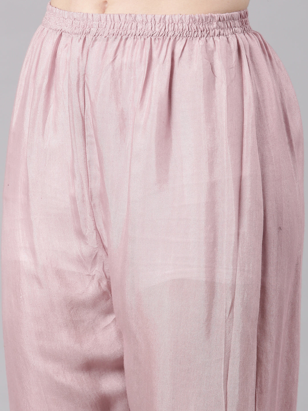 Neerus Red Straight Casual Solid Kurta and Trouser with Dupatta - Image 7