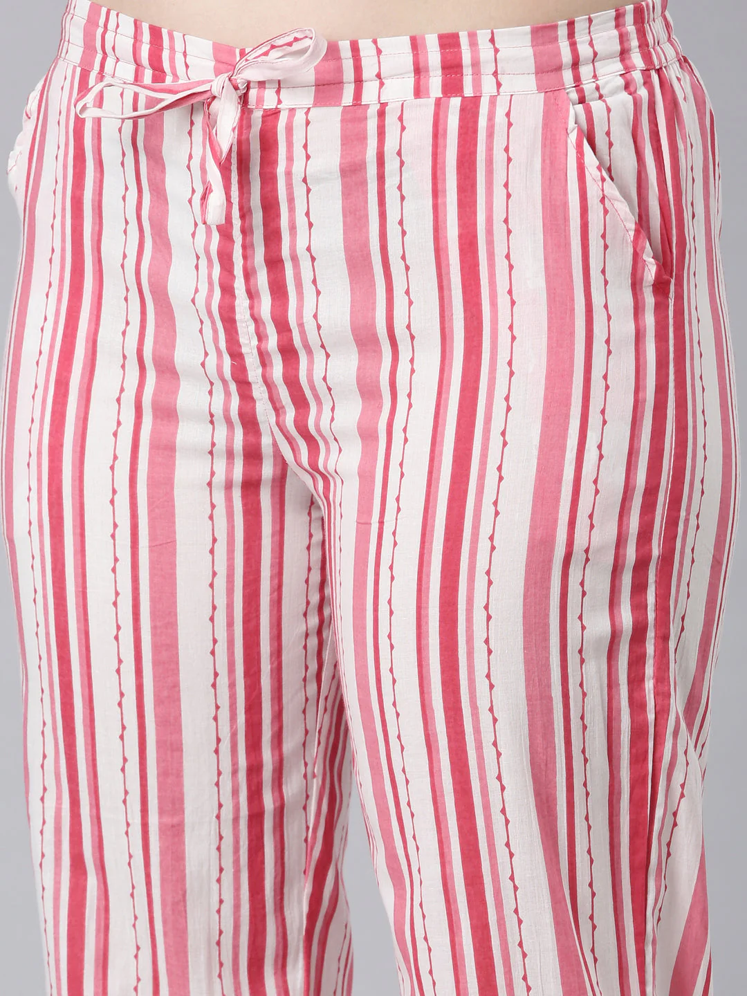 Neerus Rose Panelled Straight Floral Kurta And Trousers With Dupatta - Image 6