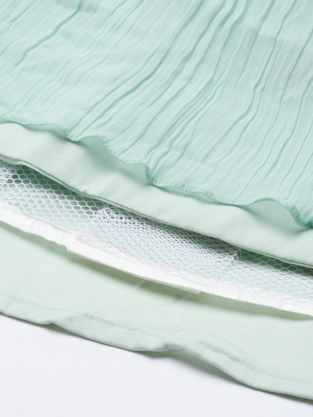 Neerus Sea Green Color Georgette Fabric Suit-Fusion - Image 11