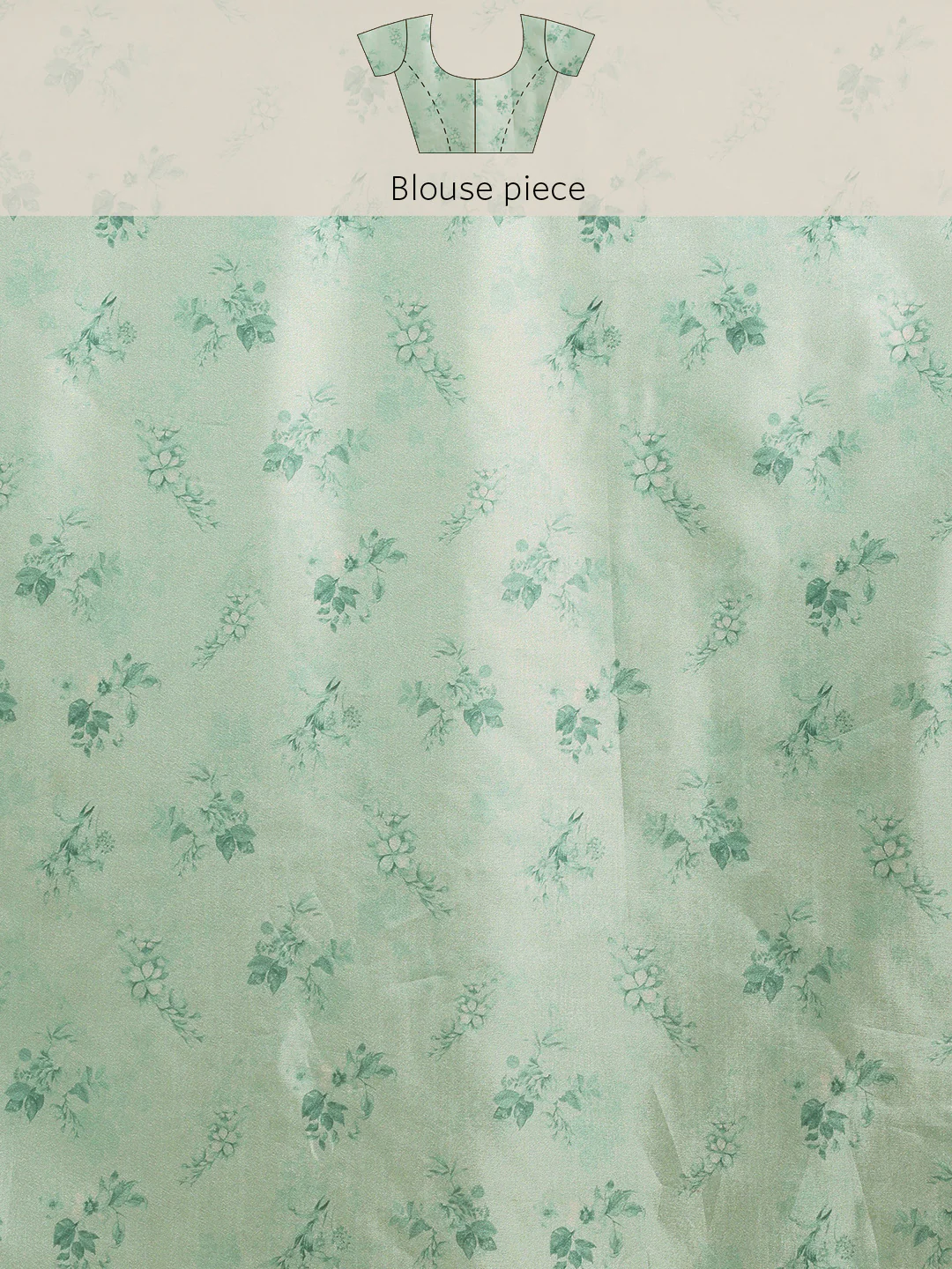 Neerus Sea Green Color Organza Fabric Saree - Image 6