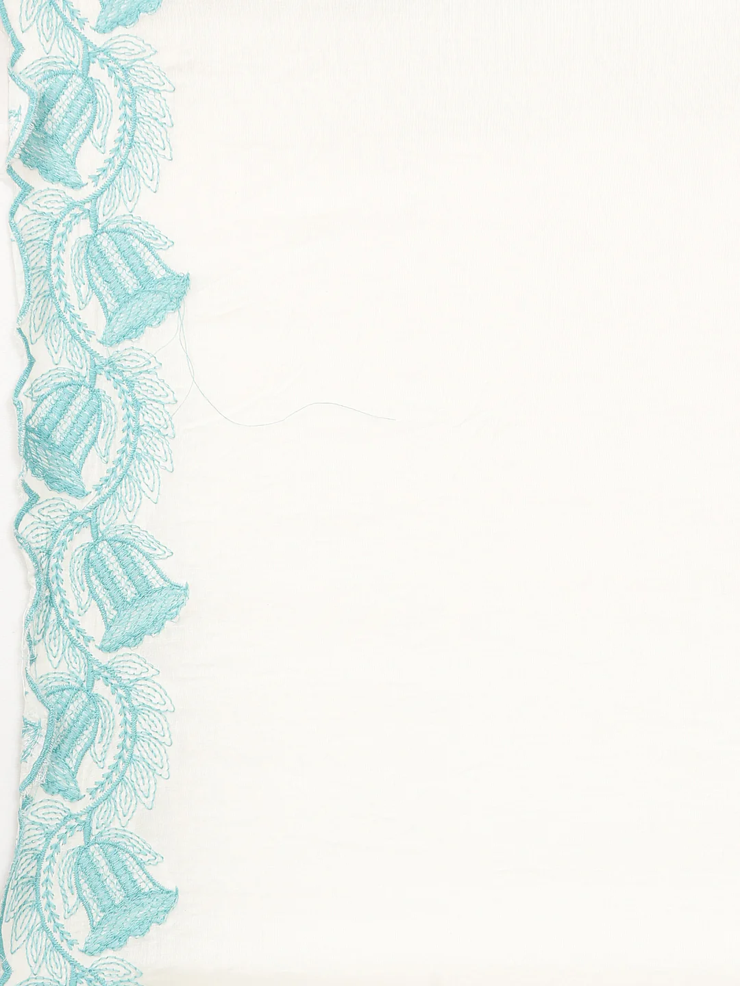 Neerus Sea Green Embroidered Straight Kurta and Trousers With Dupatta - Image 7