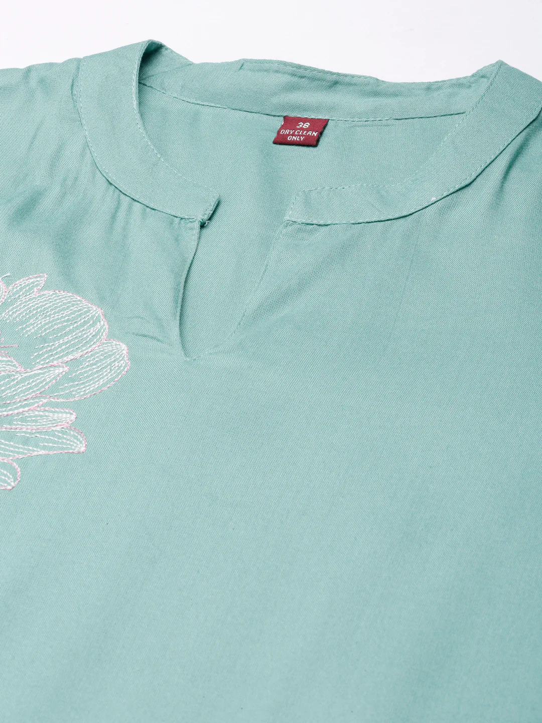 Neerus Sea Green Straight Casual Floral Straight Kurta - Image 6