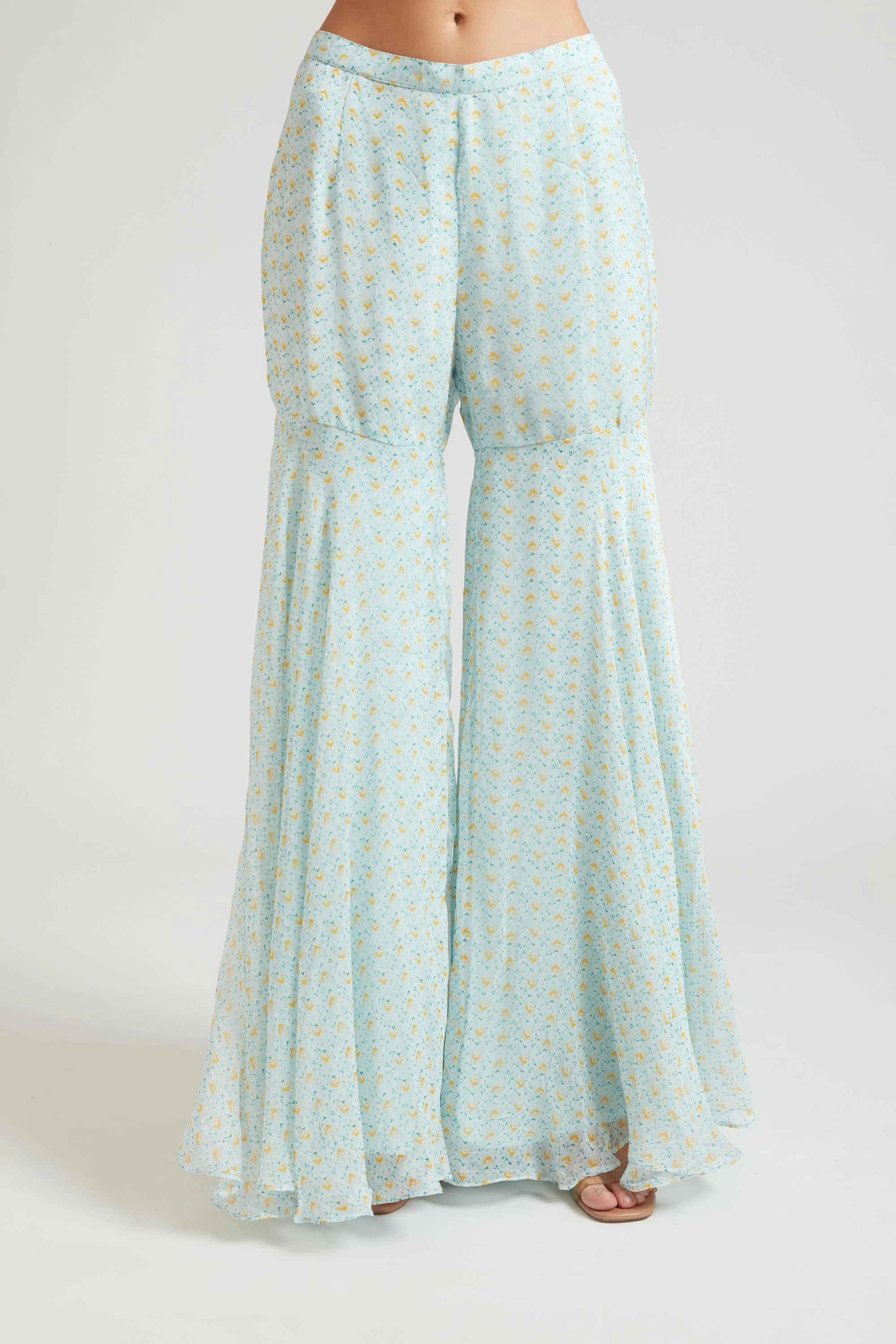 Neerus Sky Blue Color Georgette Fabric Salwar Kameez - Image 7