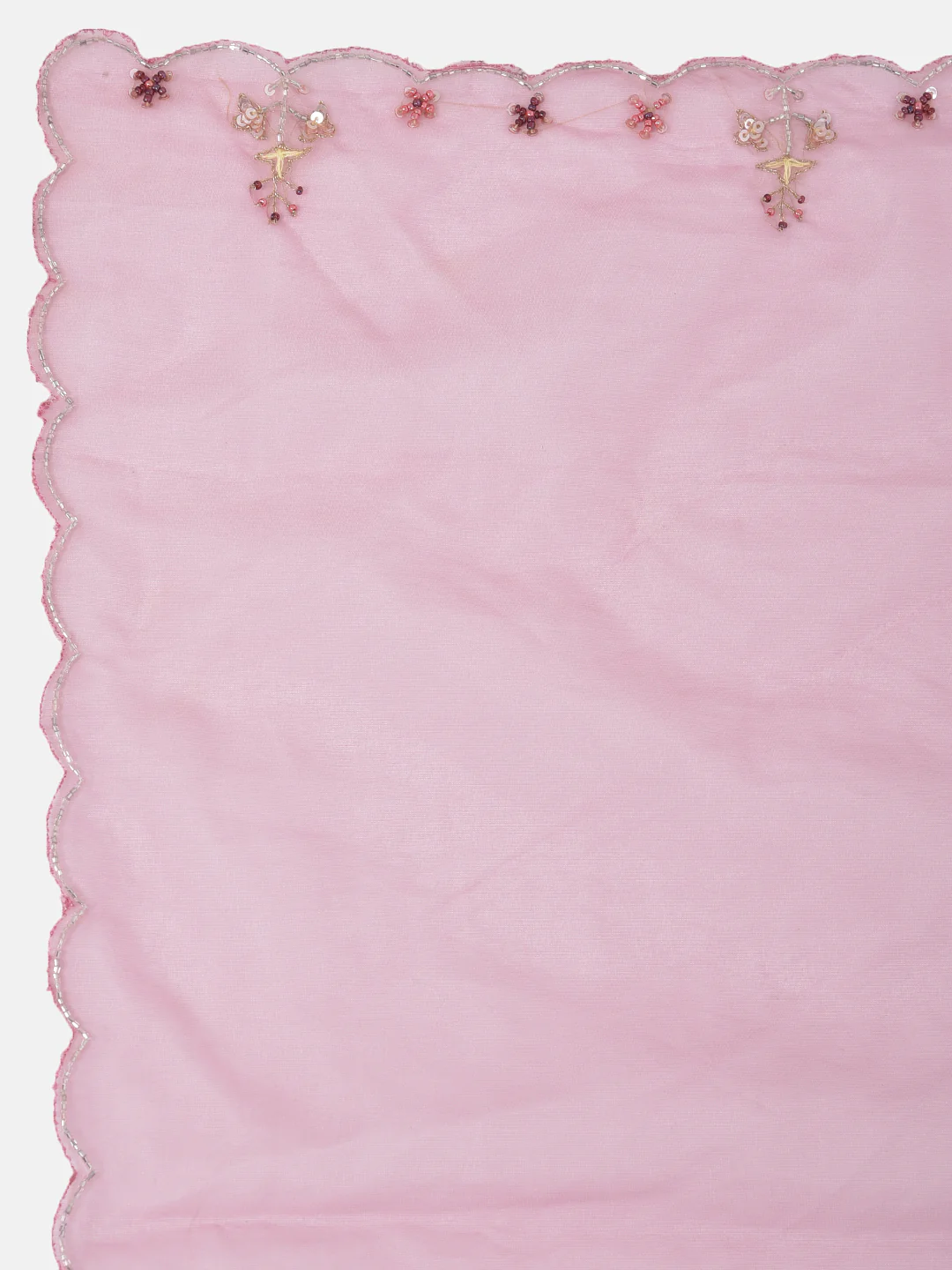 Neerus Violet & Pink Embroidered Kurta With Sharara & Dupatta - Image 5