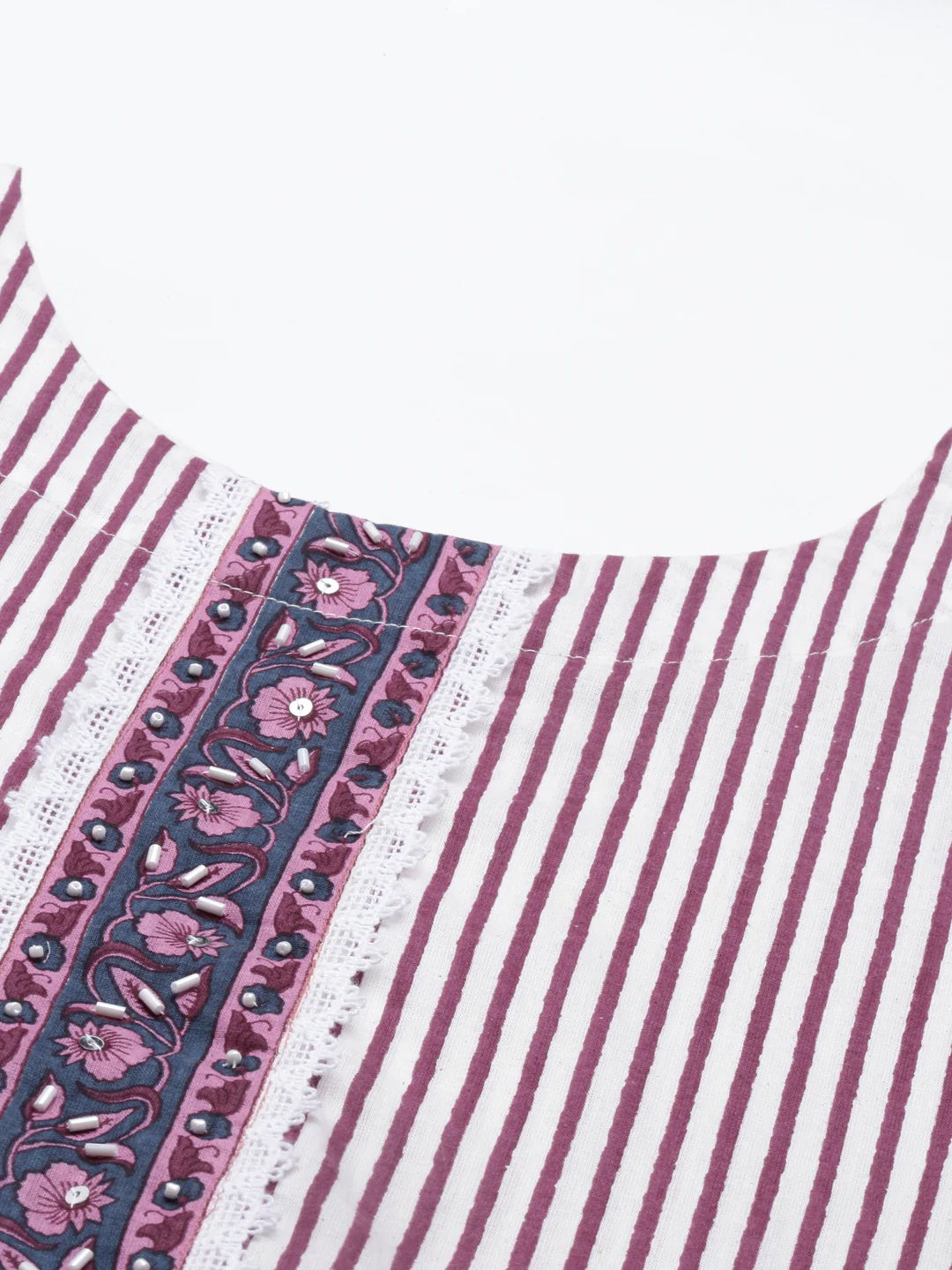 Neerus White Color Cotton Fabric Kurta - Image 8