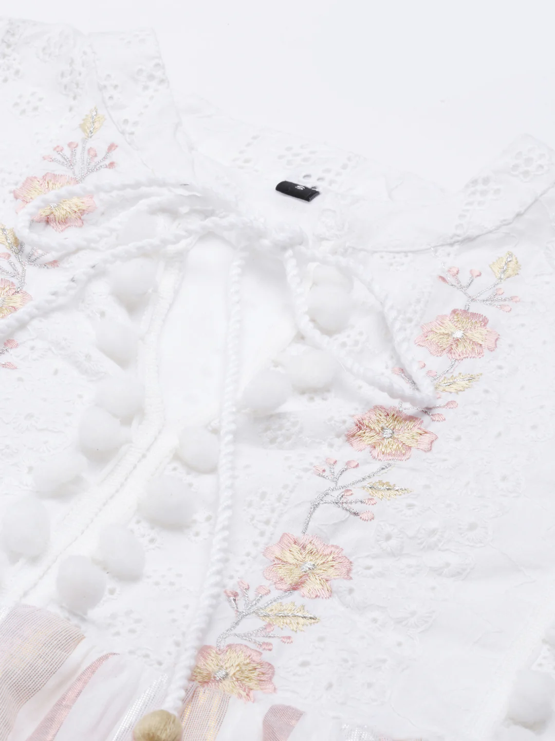 Neerus White Color Cotton Fabric Kurta - Image 8