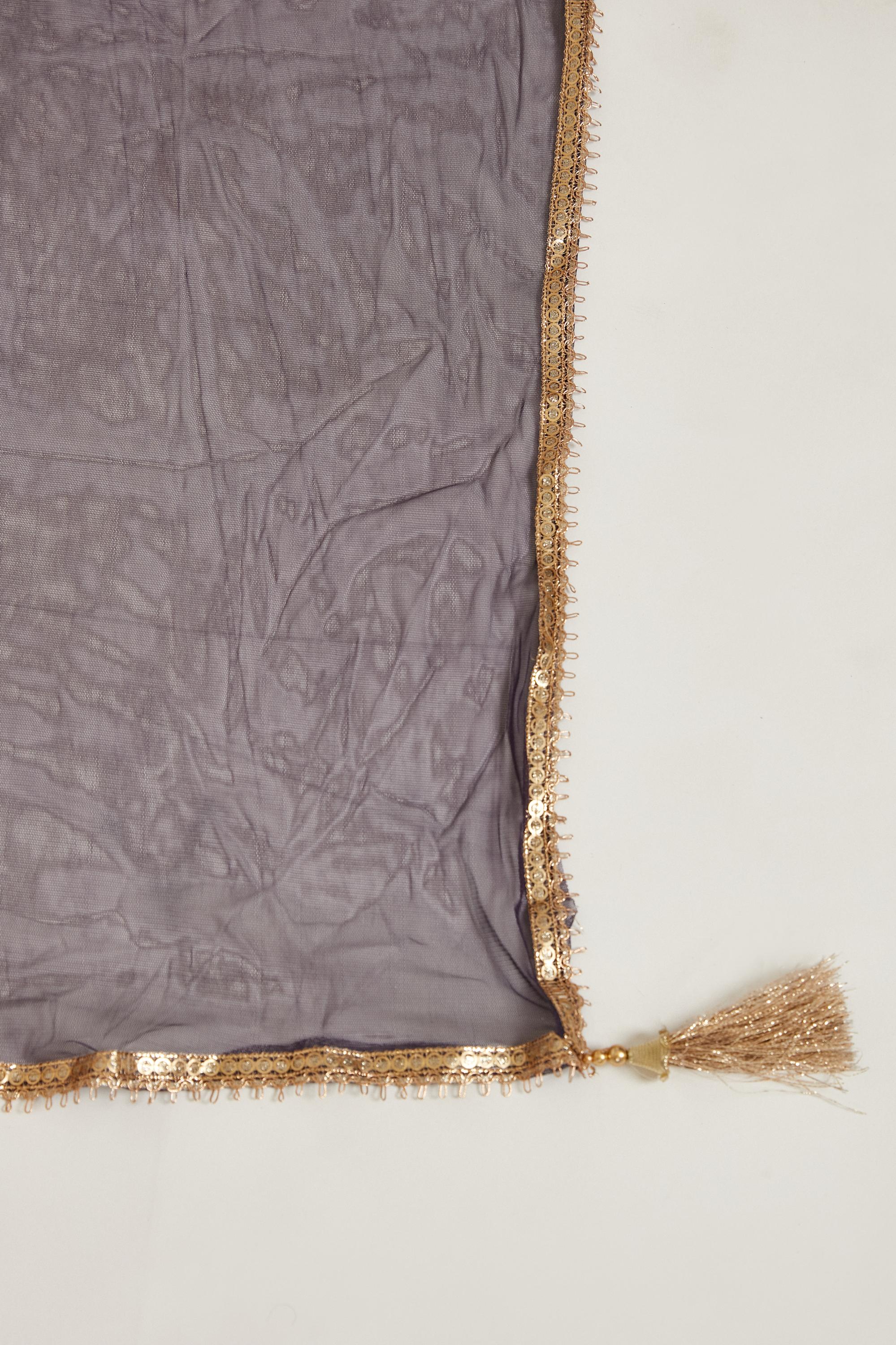 Neerus Wine Color Silk Fabric Salwar Kameez - Image 7