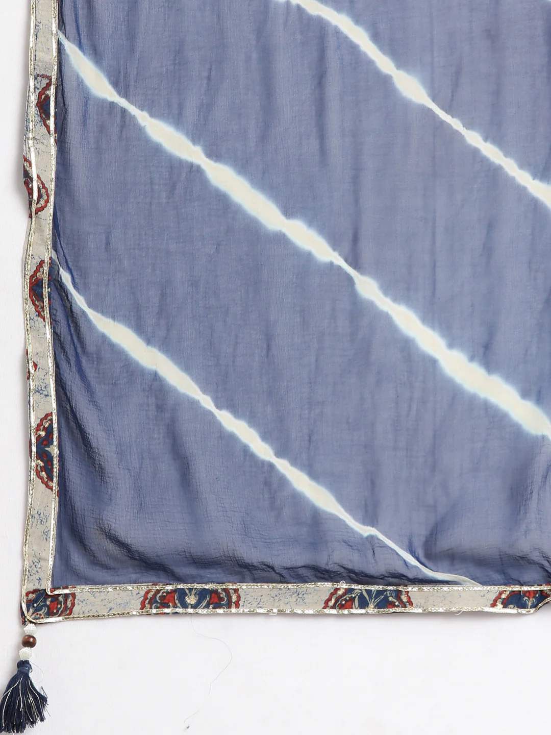Neerus Women Blue Anarkali Kurti and Sharara With Dupatta - Image 7