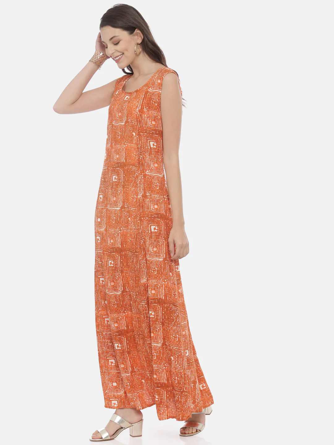 Neerus Women Cream-Coloured Embroidered A-Line Kurta - Image 2