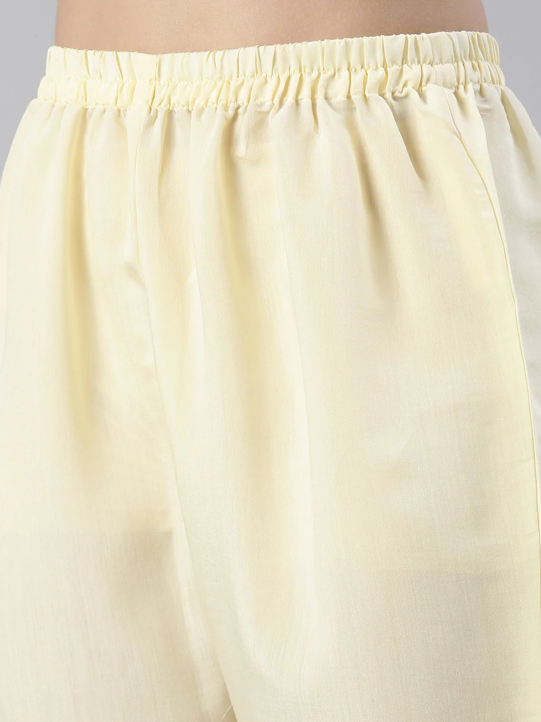 Neerus Women Lemon Yoke Design Calf Length Kurta And Trousers With Dupatta - Image 6