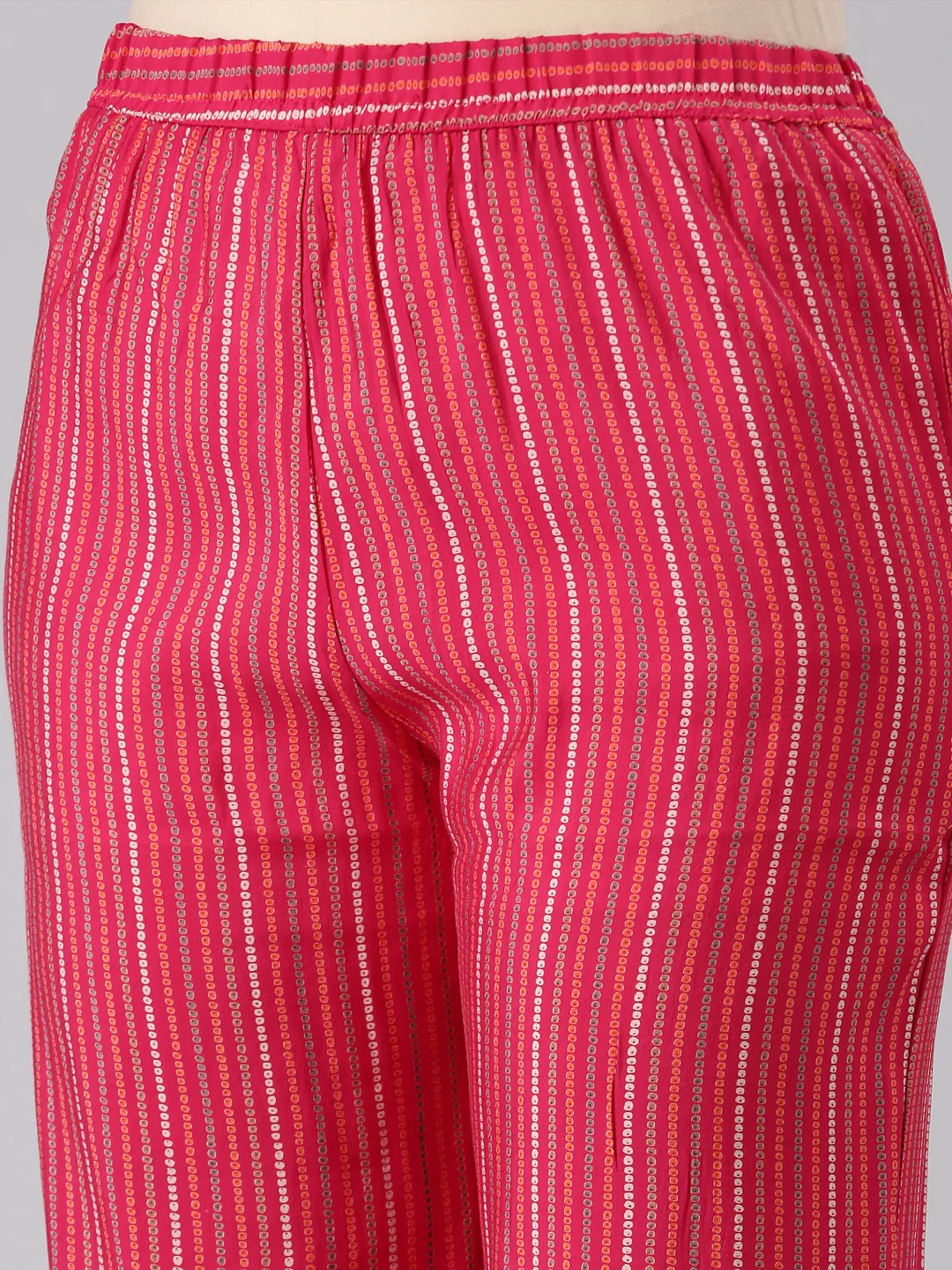 Neerus Women Magenta Straight Kurta and Trousers With Dupatta - Image 6