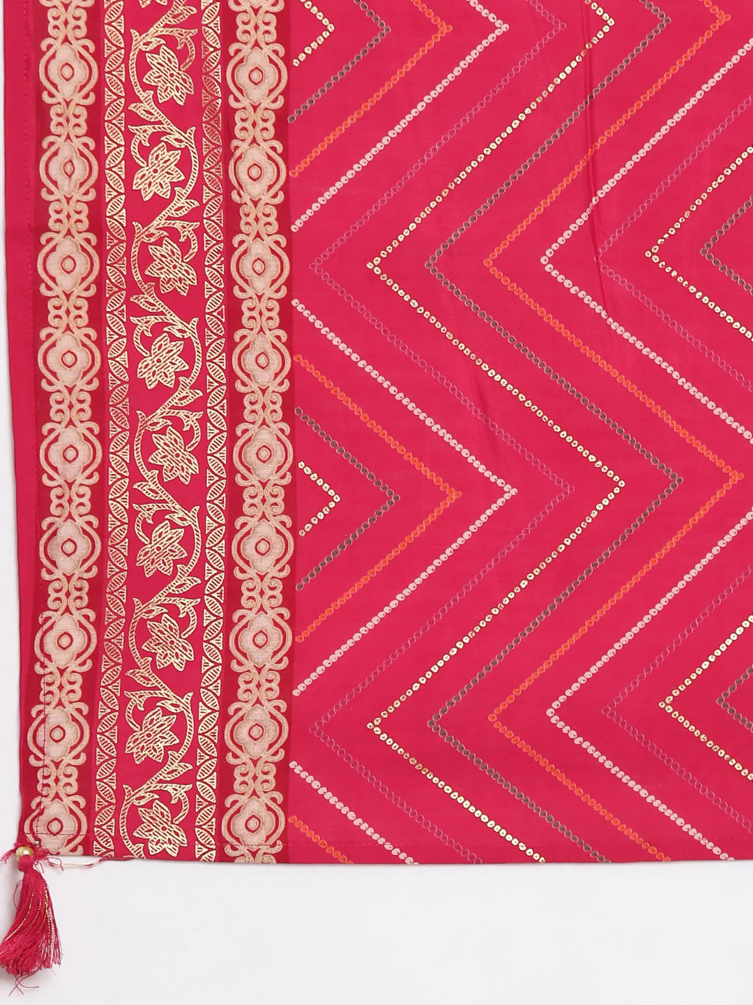 Neerus Women Magenta Straight Kurta and Trousers With Dupatta - Image 7