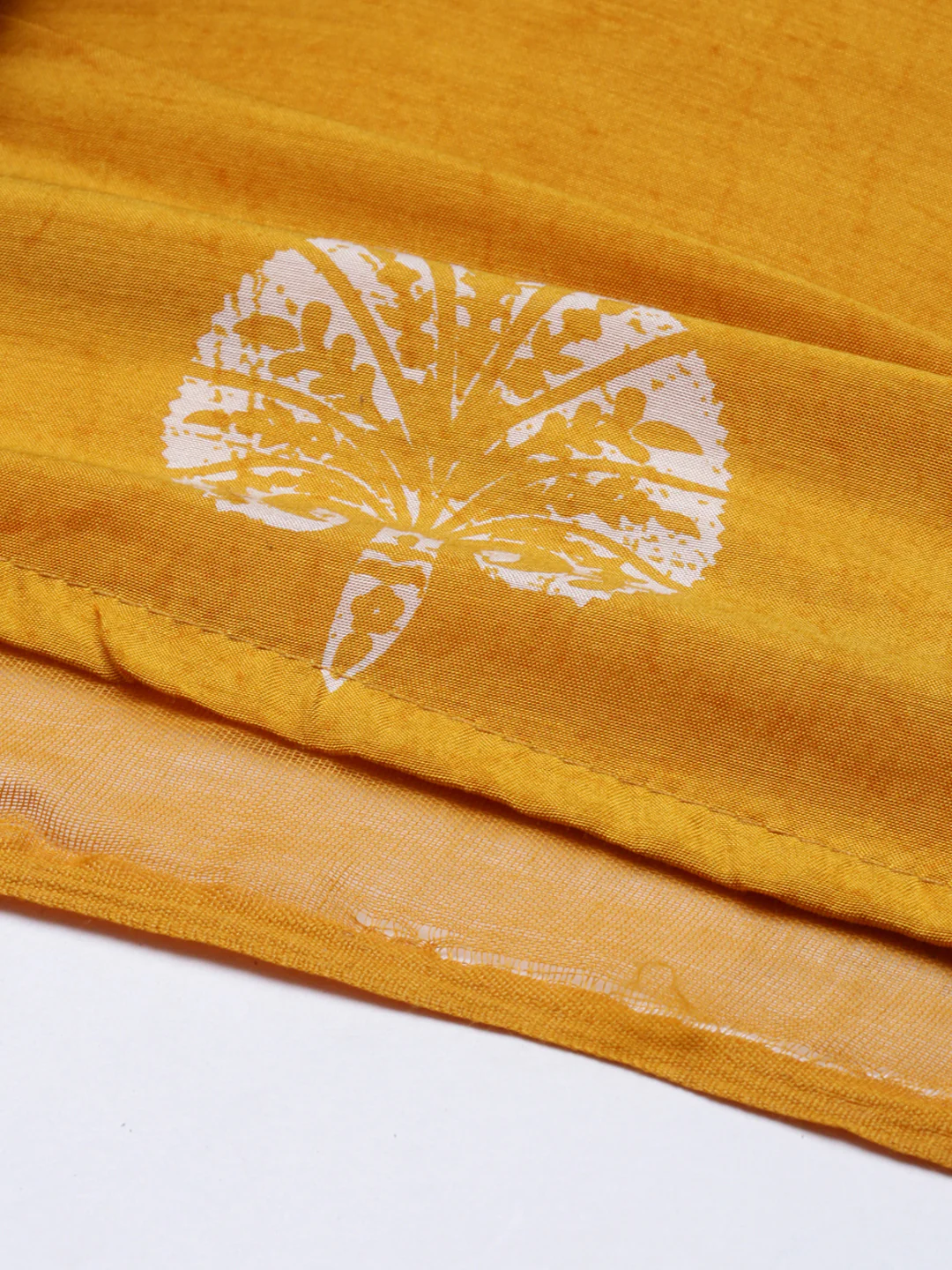 Neerus Women Mustard Yellow Ethnic Motifs Printed Regular Mirror Work Kurta with Trousers With Dupatta - Image 8