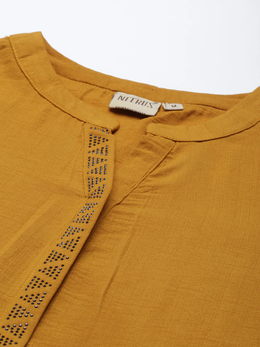 Neerus Women Mustard Yellow Solid Kurta - Image 4