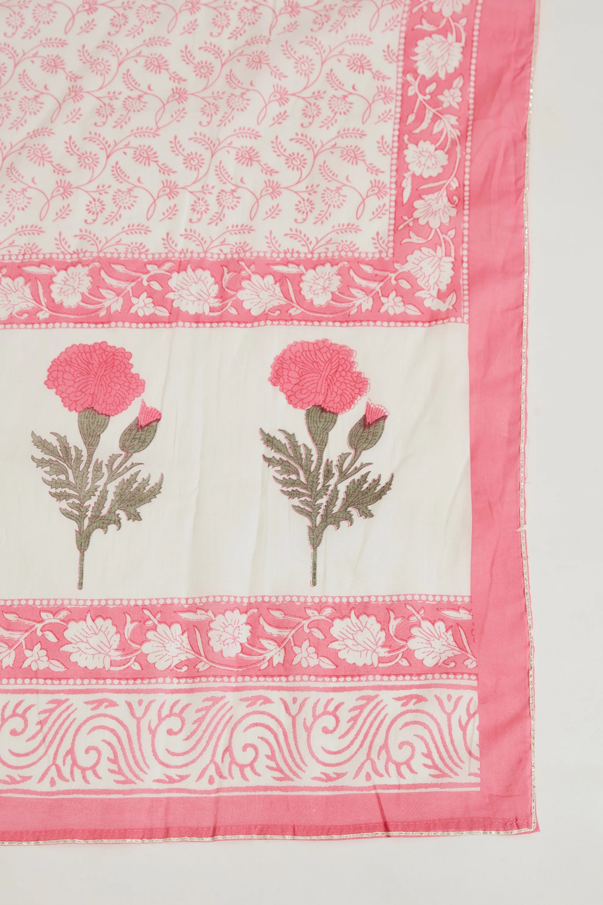 Neerus Women Pink Ethnic Motifs Embroidered Kurta with Sharara With Dupatta - Image 7