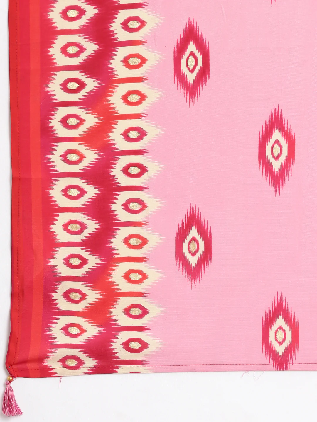 Neerus Women Pink Straight Kurta and Trousers With Dupatta - Image 7
