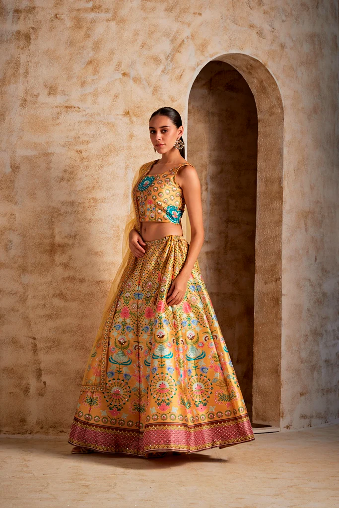 Neerus Women Yellow Color Ghagra Set - Image 2