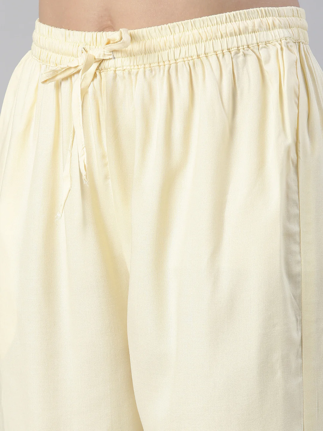 Neerus Women Yellow Printed Calf Length Kurta And Trousers With Dupatta - Image 6