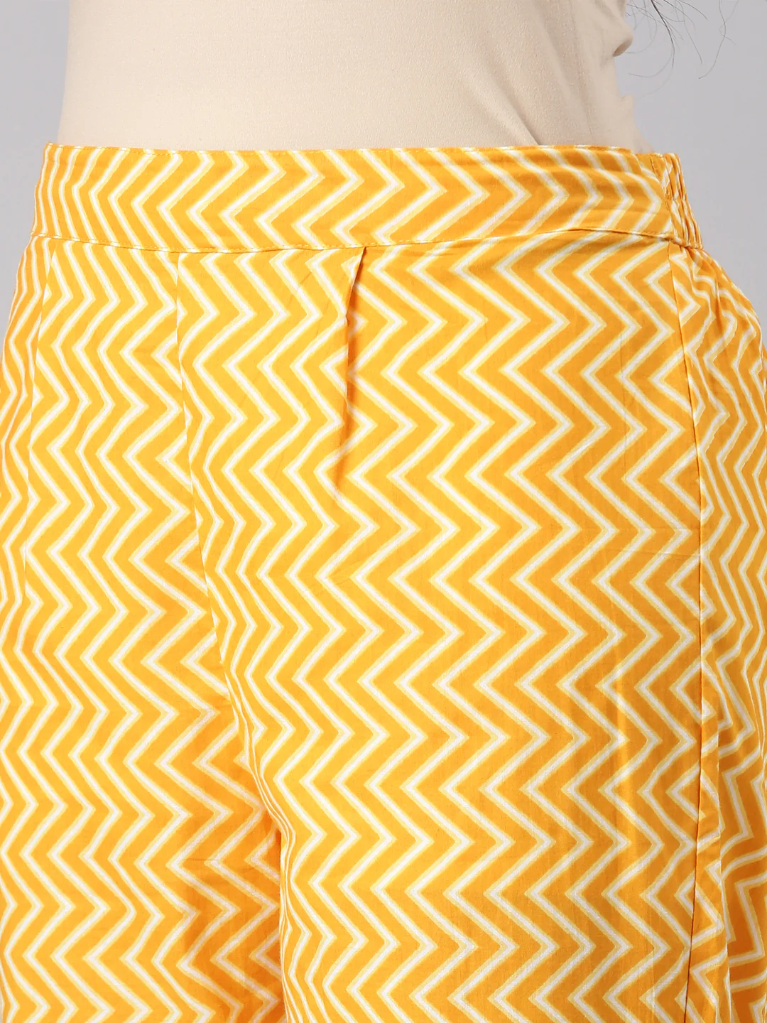Neerus Women Yellow Straight Kurta and Trousers With Dupatta - Image 6